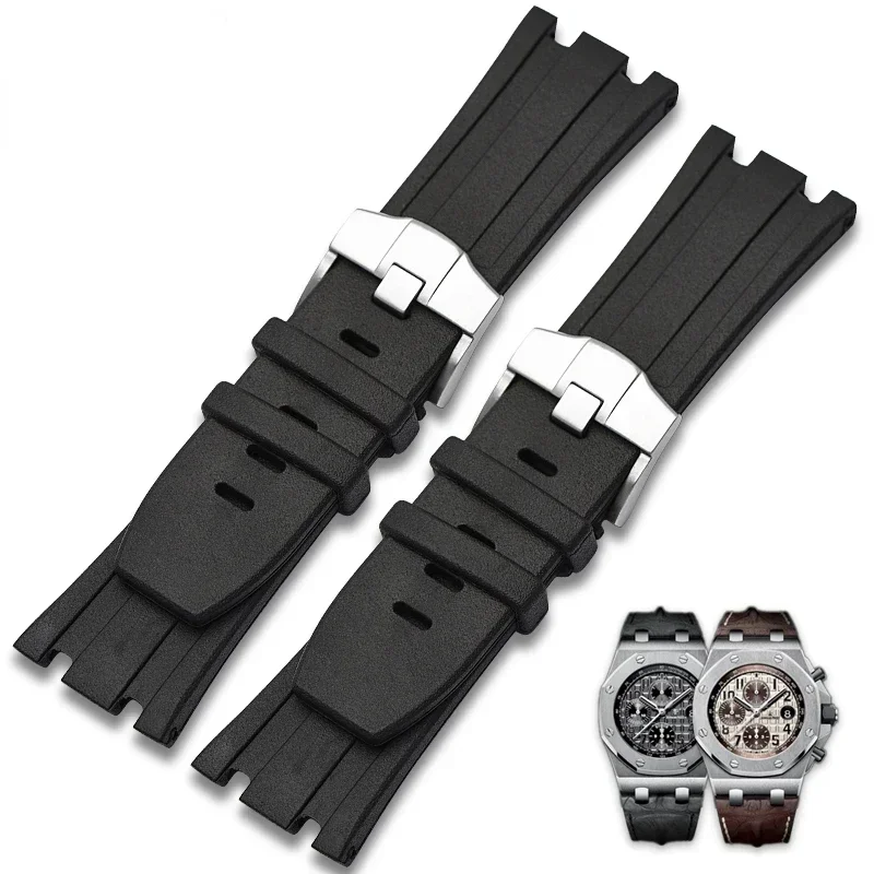 Audemars Piguet Watch Royal Oak - Pulseira de relógio de borracha para