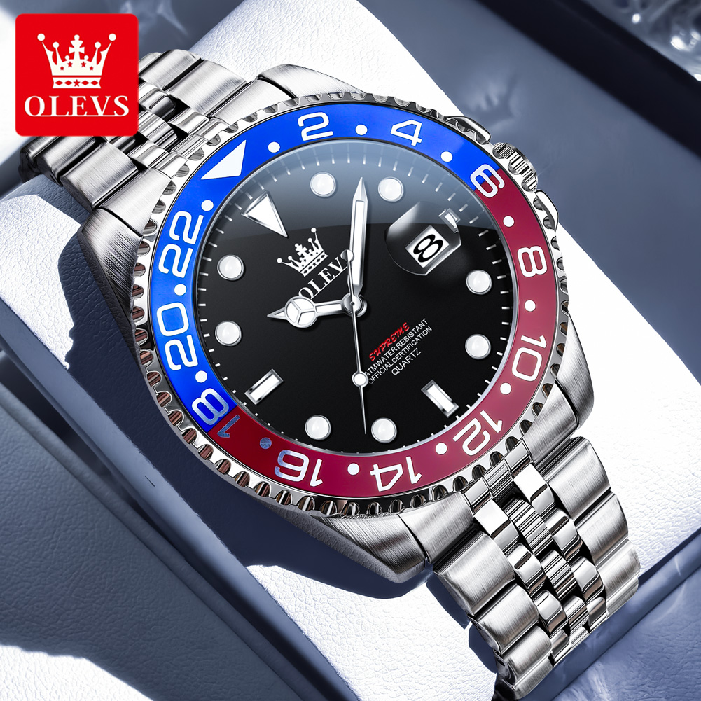 Olevs relógios masculinos marc - Luxury Watch Maker avaliação e preço