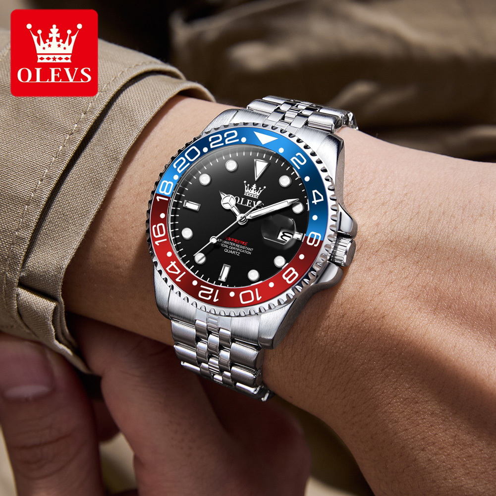Olevs relógios masculinos marc - Luxury Watch Maker avaliação e preço
