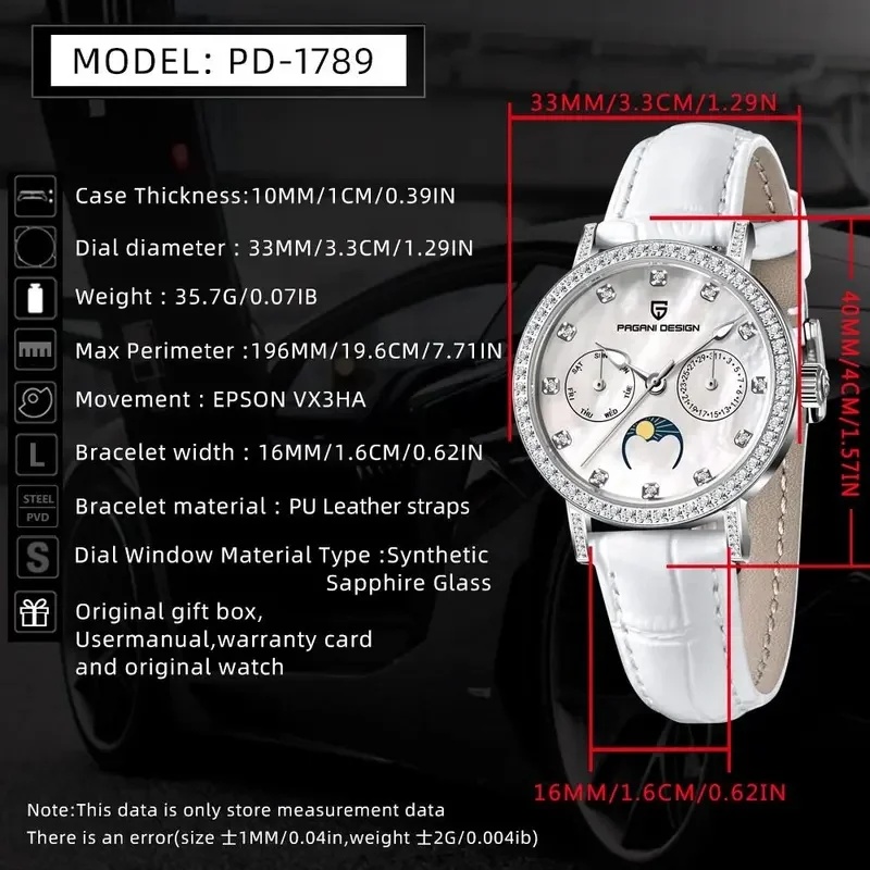 Relógio de quartzo feminino PA - Luxury Watch Top 10 avaliação e preço